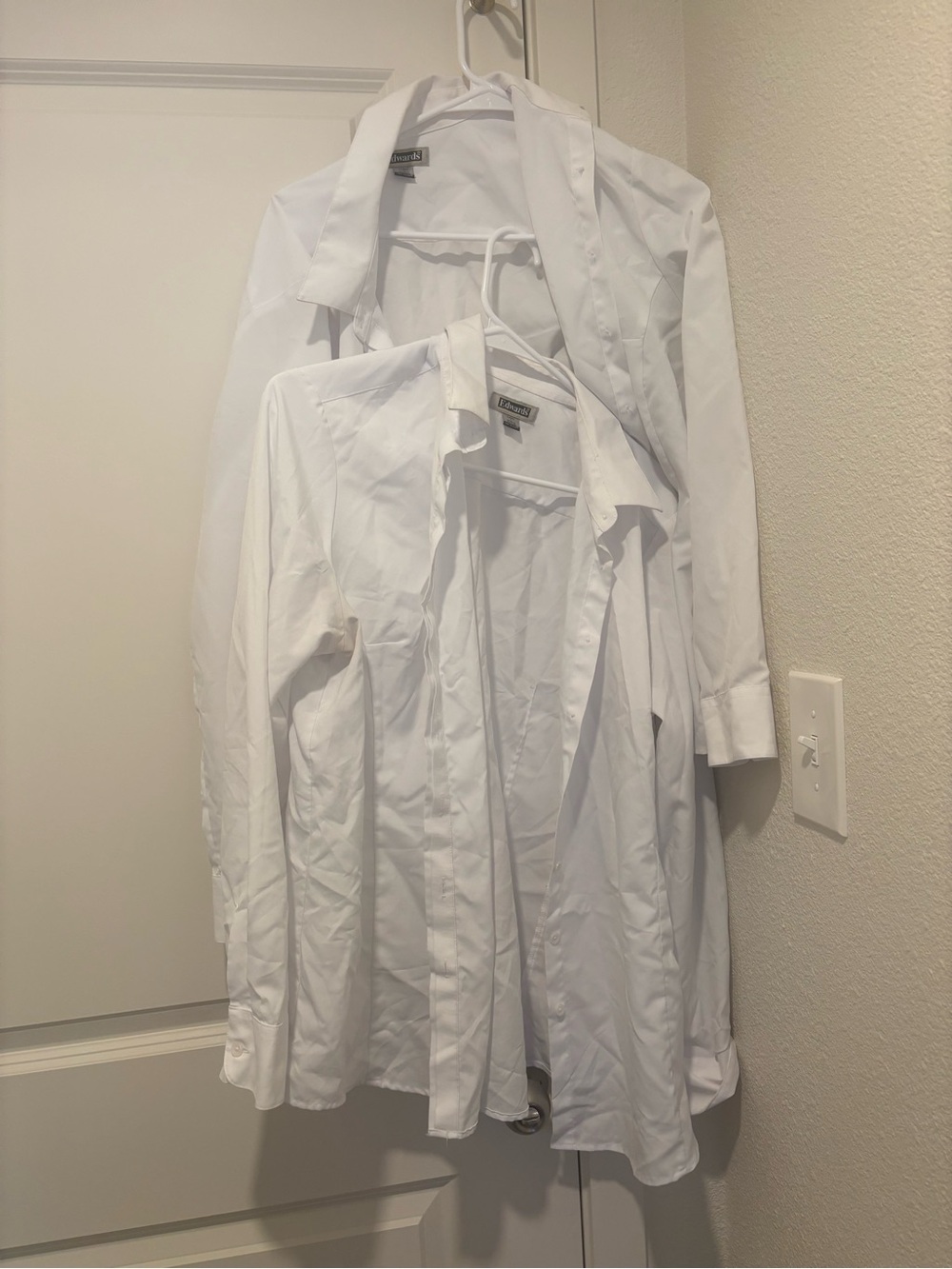 Women's White Button-Down Shirt by Edwards
